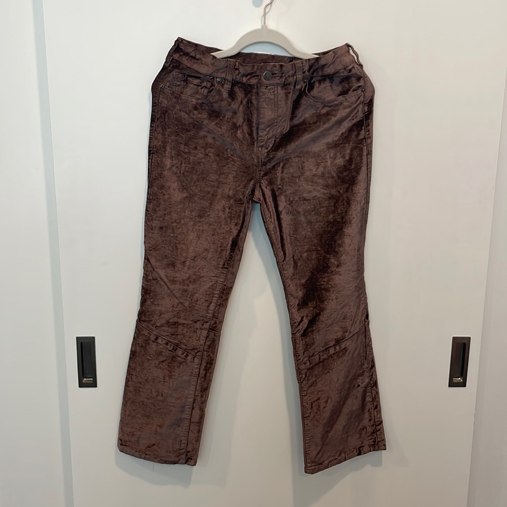 Free People Pink Velvet Jeans